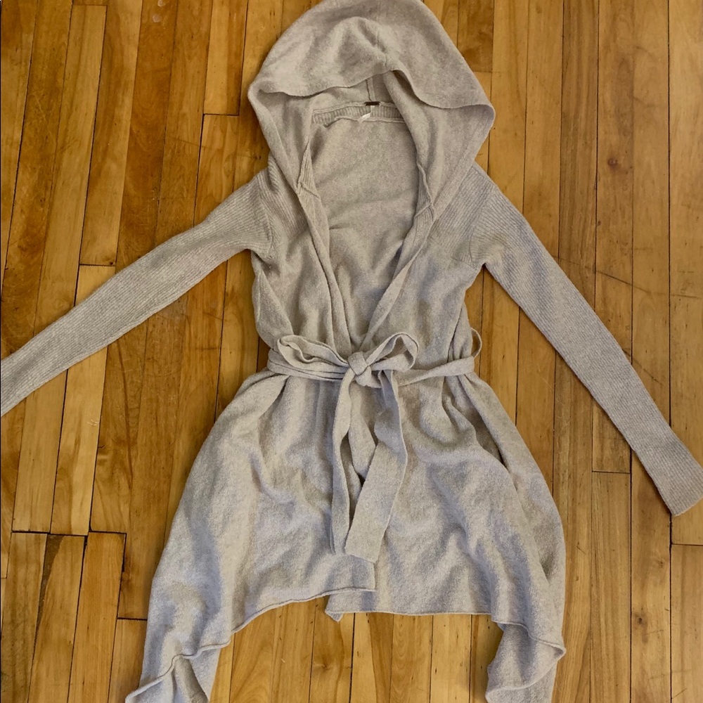 Free People tie waist cardigan